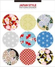 (5sets to sell) Japan Flower Printed Sticker (9pcs/set) Package Decorative Sealing Sticker, DIY notebook accessory Wholesale