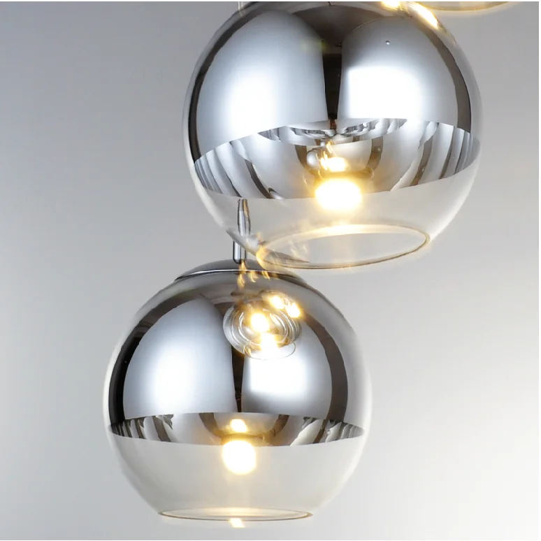 

modern Electroplated ball glass ball pendant light lamp dining room living room lamp bar stair hanging lighting lamp