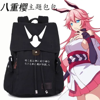 

[STOCK]2018 Anime Honkai Impact 3 Backpack Student Computer Backpack Cosplay Prop Unisex 3 Style For Halloween Free Shipping New