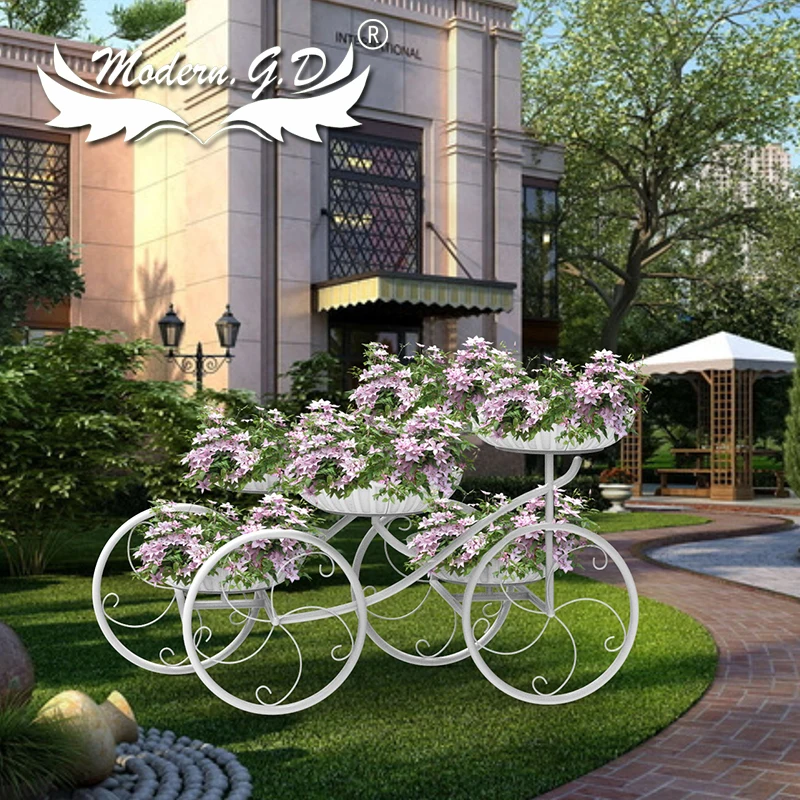 

Factory price Metal iron bicycle flowers plant stand