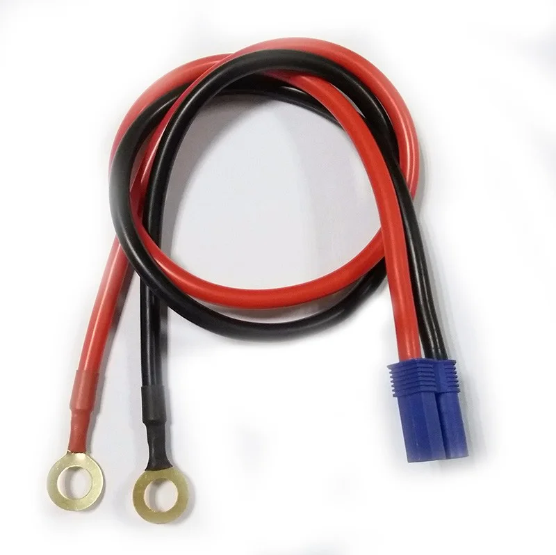 

EC5 Plug To O Type Terminal 50A/3239/10AWG Copper Cord Cable for RC Car Helicopter Multi-Copter Booster Car Battery Jump Starter