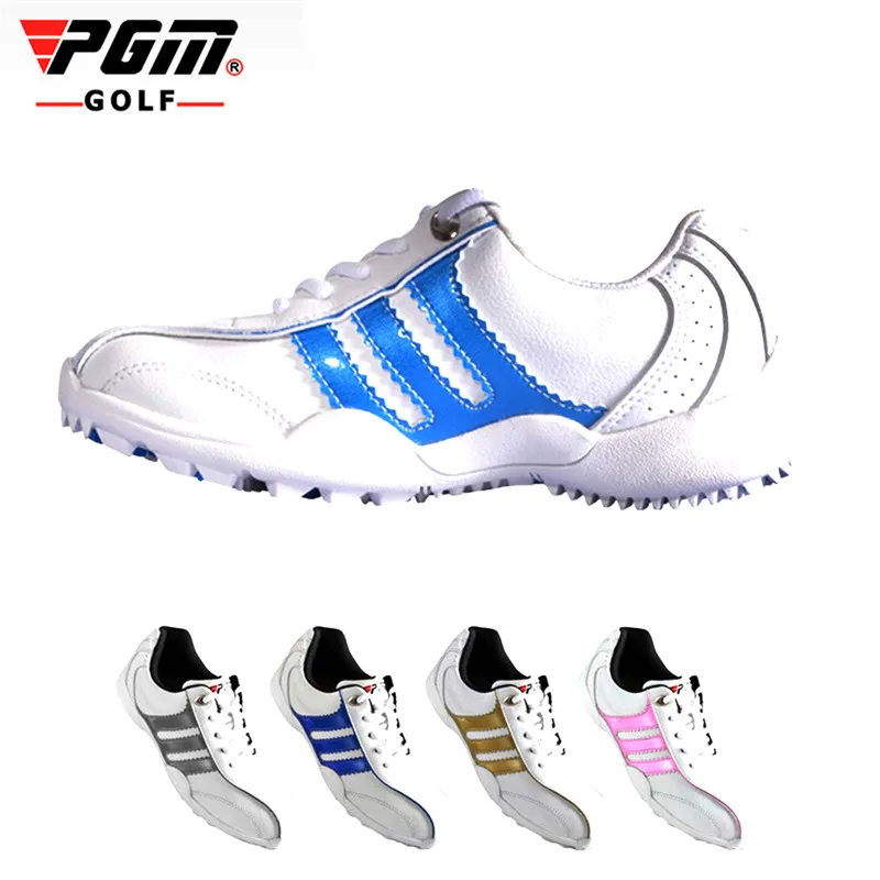 

New PGM Brand Children Golf Shoe Breathable Sport Boys Girls Unisex Waterproof Shoes Sneakers For Kids Four Seasons 4 Colors