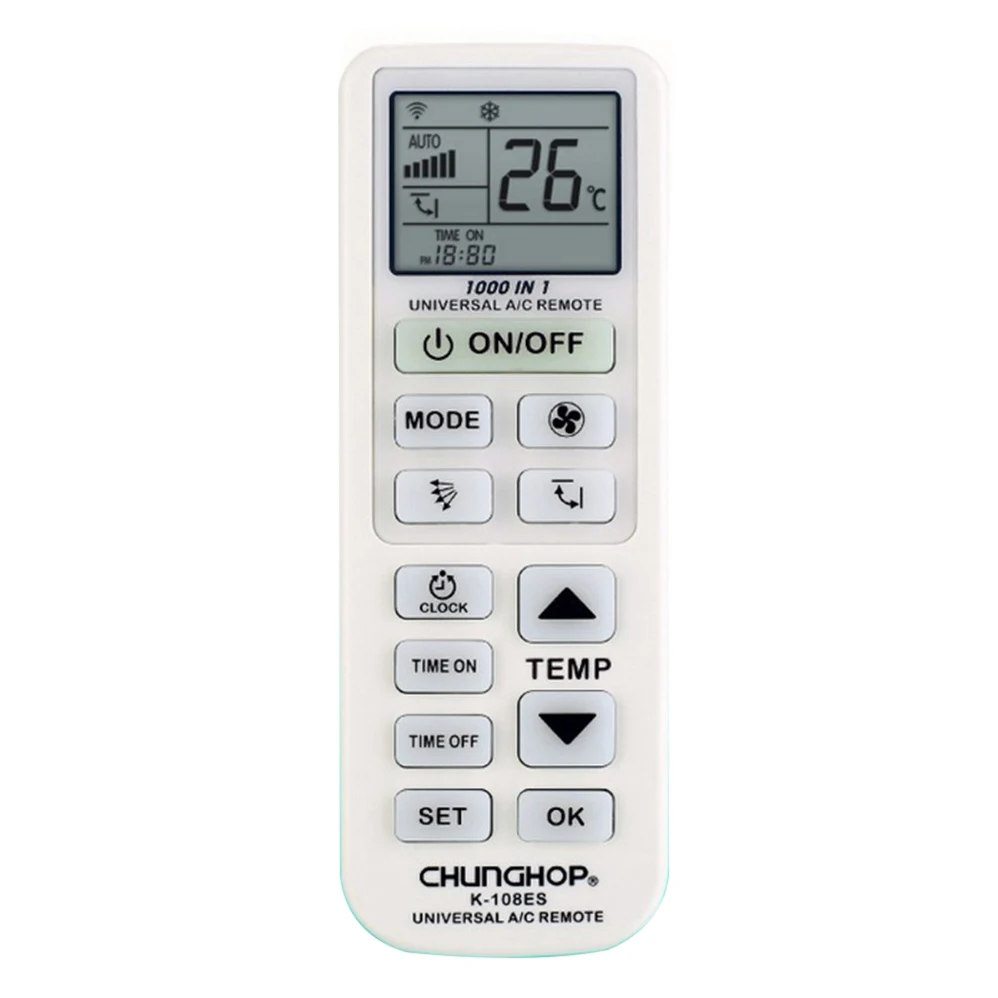 

CHUNGHOP Universal A/C controller Air Conditioner air conditioning remote control K-108es USE FOR TOSHIBA PANASONIC SANYO