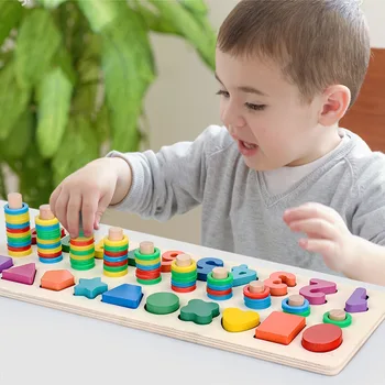 

Children Wooden Montessori Juguetes Didacticos Materials Giochi Montesorri Toys Teaching Math Toys For Children oyuncak