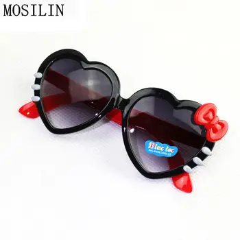 

MOSILIN Sunglasses Kids Brand Designer Hello Kitty Fashion Flip Up Sunglasses For Children Boys Girls Infant Goggles UV400