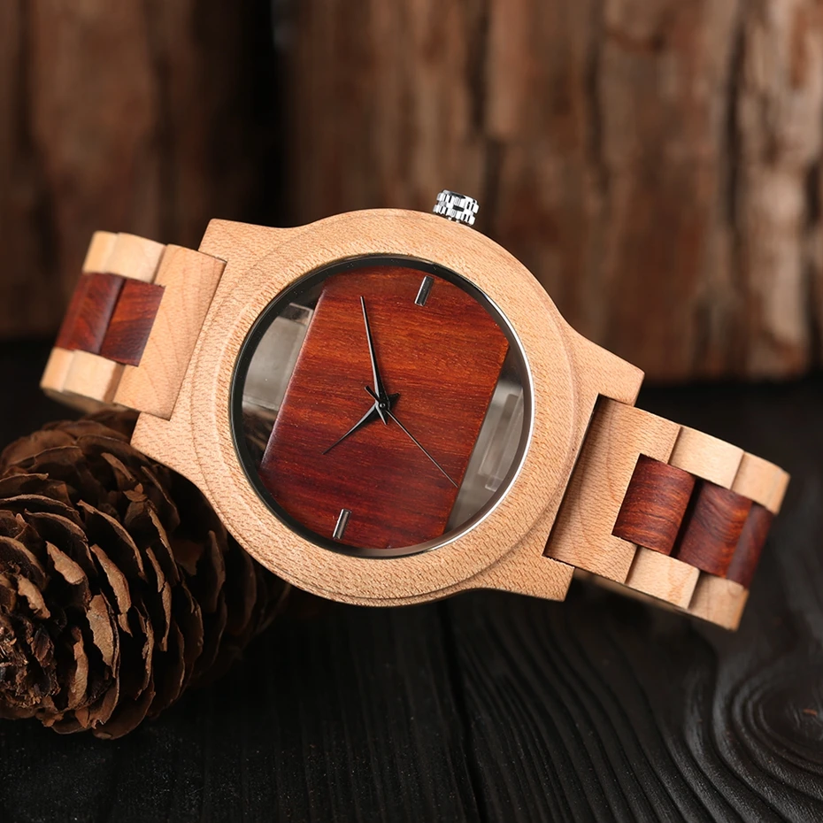 Top Luxury Full Bamboo Wood Quartz Watch Mens Hollow Analog Handmade Bracelet Sports Wristwatch Male Simple reloj de hombre 2017 2018 Gifts (22)