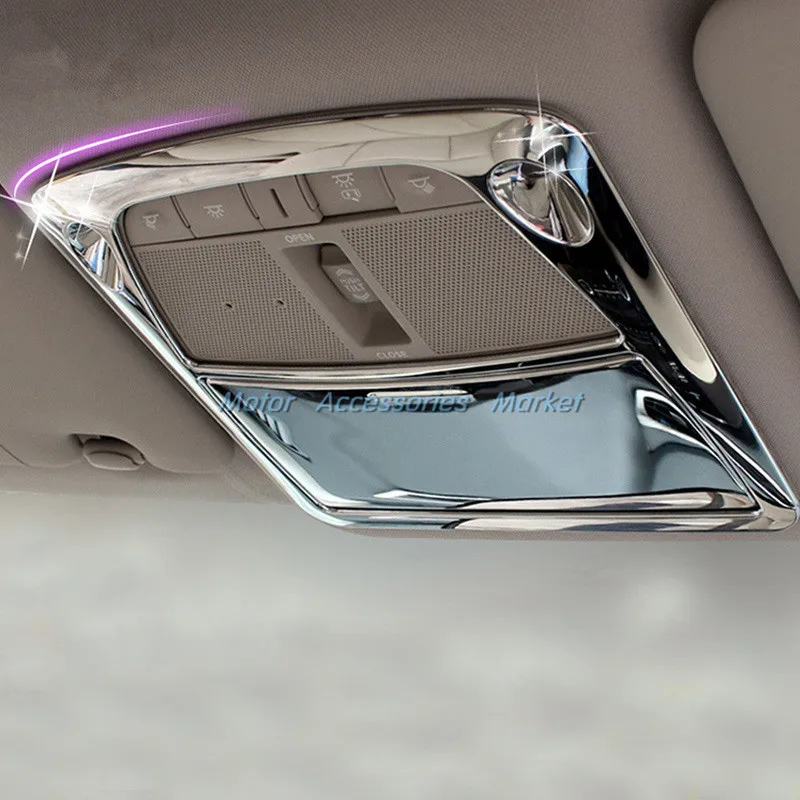 New Chrome Interior Dome Light Sunroof Switch Cover Trim For Nissan