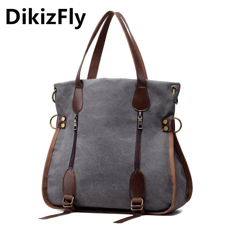 www.ermes-unice.fr : Buy DikizFly Brand Vintage Canvas bags Panelled Canvas handbags women messenger ...