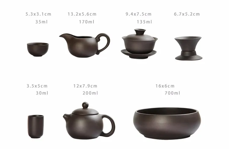 Лидер продаж Керамика из фиолетовой глины под Чай набор Кунг Фу горшок для заварки Xishi Gaiwan Чайник чашка в китайском стиле посуда высокое качество
