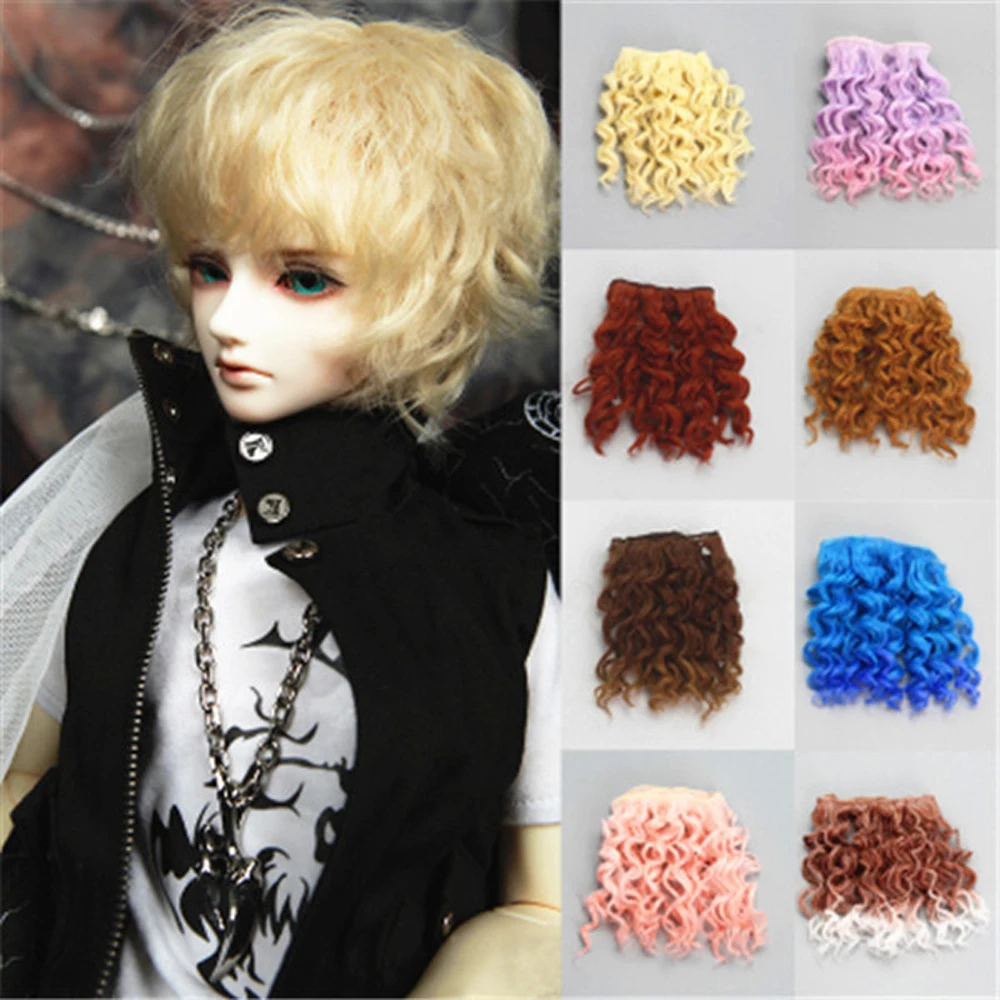 15*100 см волосы refire Bjd черный Золотой коричневый хаки белый кофе цвет парик для 1/3 1/4