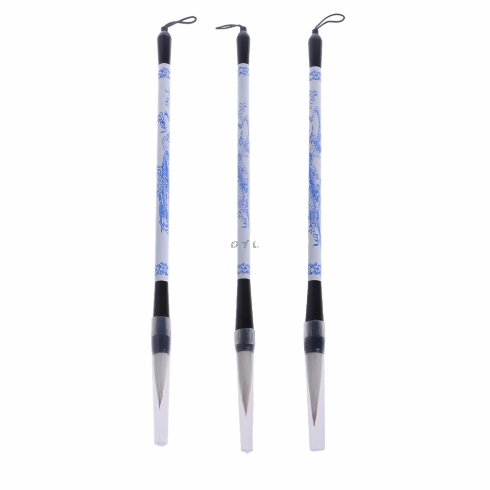 

1PC Chinese Calligraphy Brushes Pen Sheep Wolf Hair Writing Brush Wooden Handle