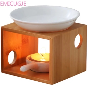 

Sleeping Home Romantic Oil Candles Holder Bedroom Lamp Beauty Fragrance Candle Aromatherapy Furnace Bamboo Incense Burner