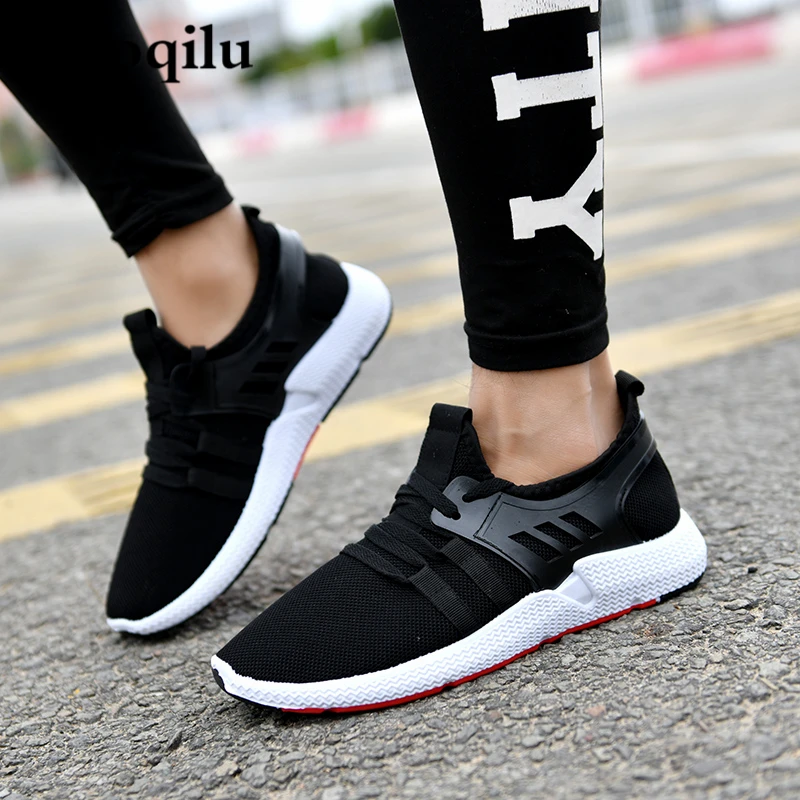 2019 New Mesh Men Casual Shoes Lac-up Men Shoes Lightweight Comfortable Breathable Black Sneakers Men Tenis Feminino Zapatos