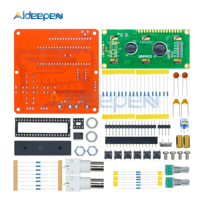 AVR ЖК-дисплей DDS генератор сигналов модуль DIY наборы Синусоидальная квадратная Пилообразная треугольная волновая Частота функция генератор регулируемый