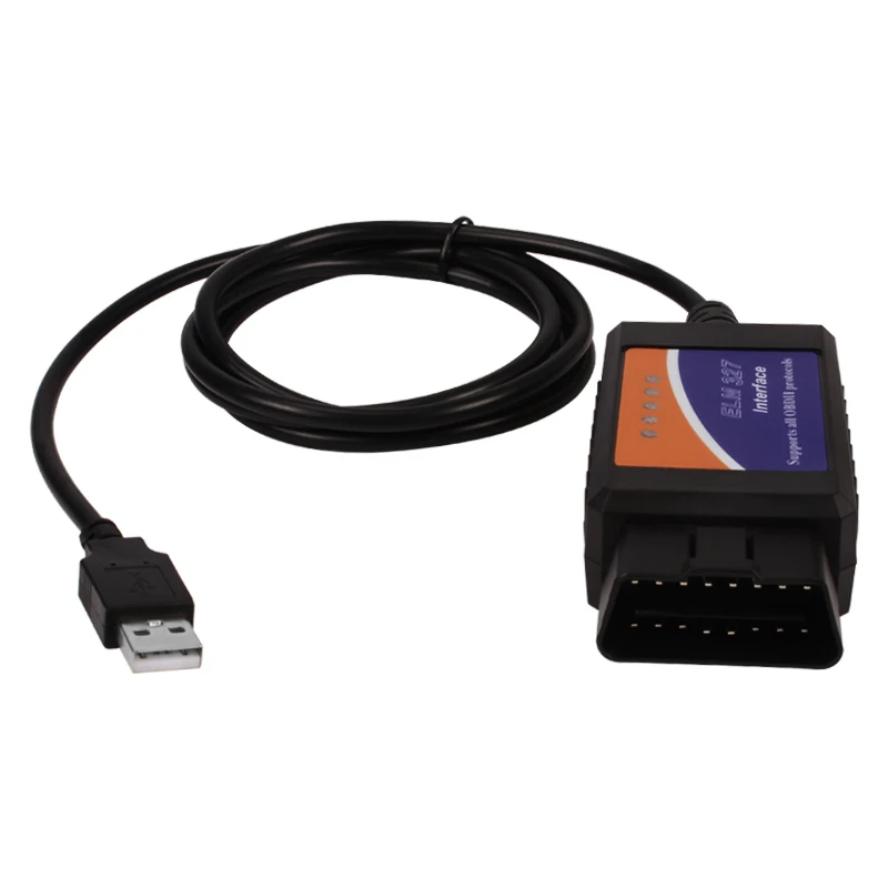 OBD2 ELM327 USB Bluetooth V1.5 автомобильный диагностический usb кабель интерфейс Поддержка