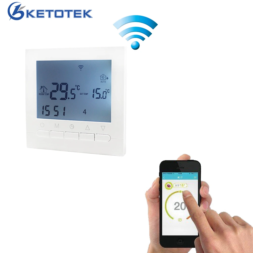 Buy WIFI Smart Thermostat 16A AC220V Water/Electric