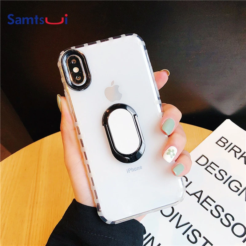 

Magnetic Car Ring Case For iPhone X XS XR XMAX TPU Highly Shockproof Cover For iPhone 6 6s 7 8 Plus Back Protectector Capa Coque
