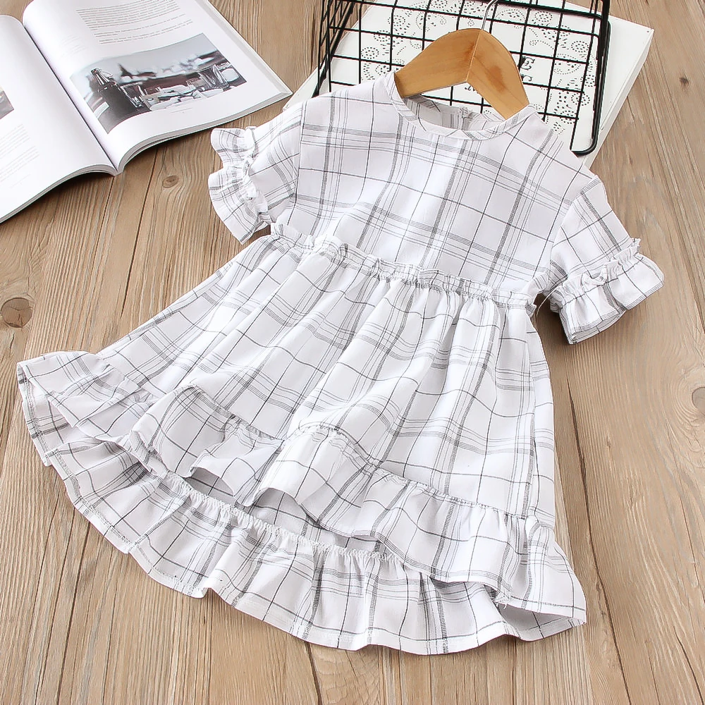 Hurave-2018-New-baby-Girl-clothes-Summer-short-sleeve-ruffles-crew-neck-dress-Kids-Clothes-Casual (1)