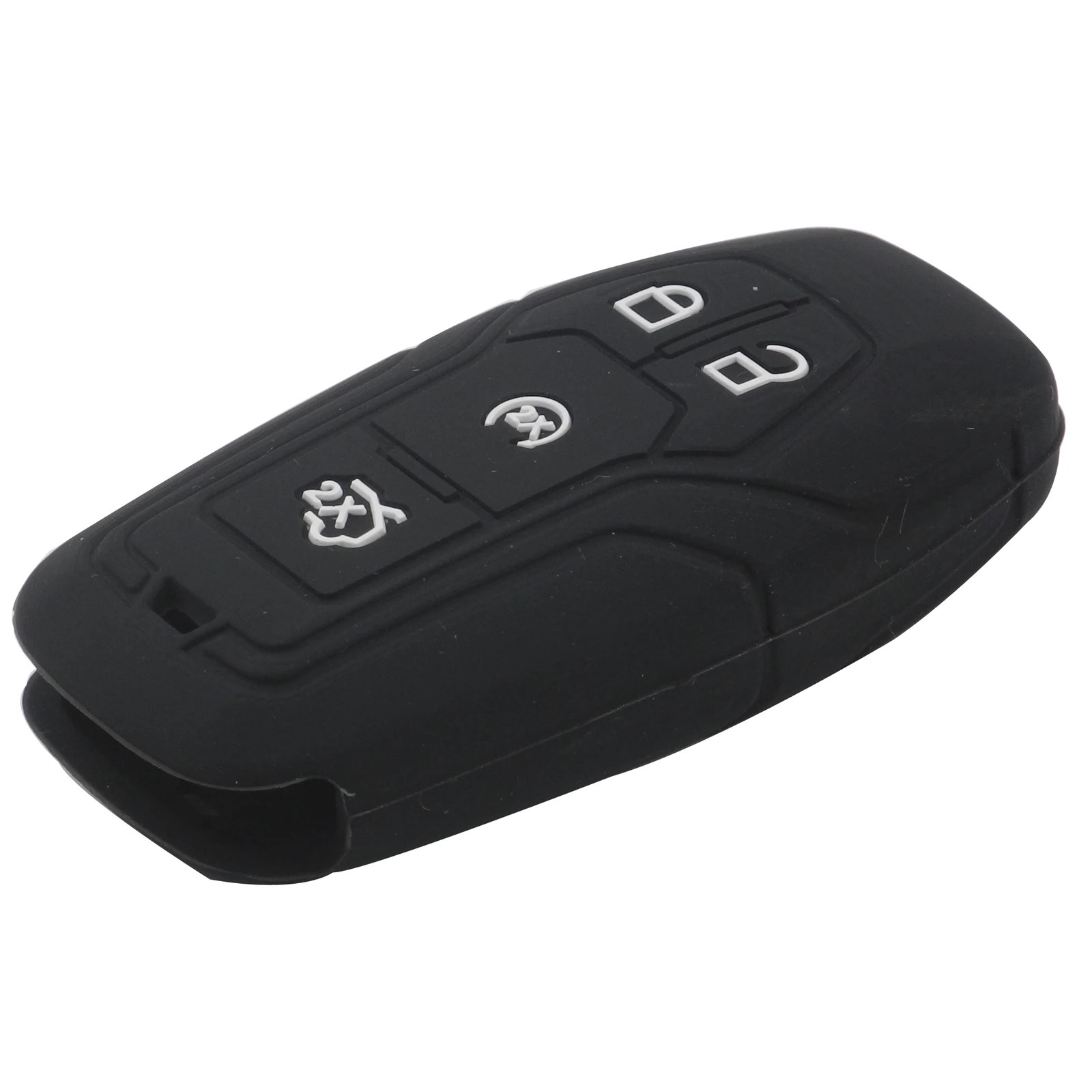

jingyuqin Styling Remote Car Key Fob Silicone Case Cover Protector For Ford Mondeo Fusion EXPLORER Mustang EVEREST Taurus 4 BTN