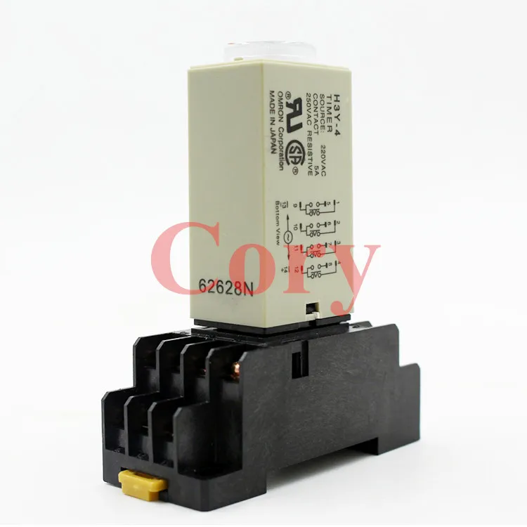 

5 Second H3Y-4 Power On Time Delay Relay Timer 4PDT,14Pins & Socket