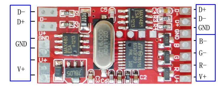 Decoder DMX512 3-Channel Smart Switch for 5050 RGB LED Light 