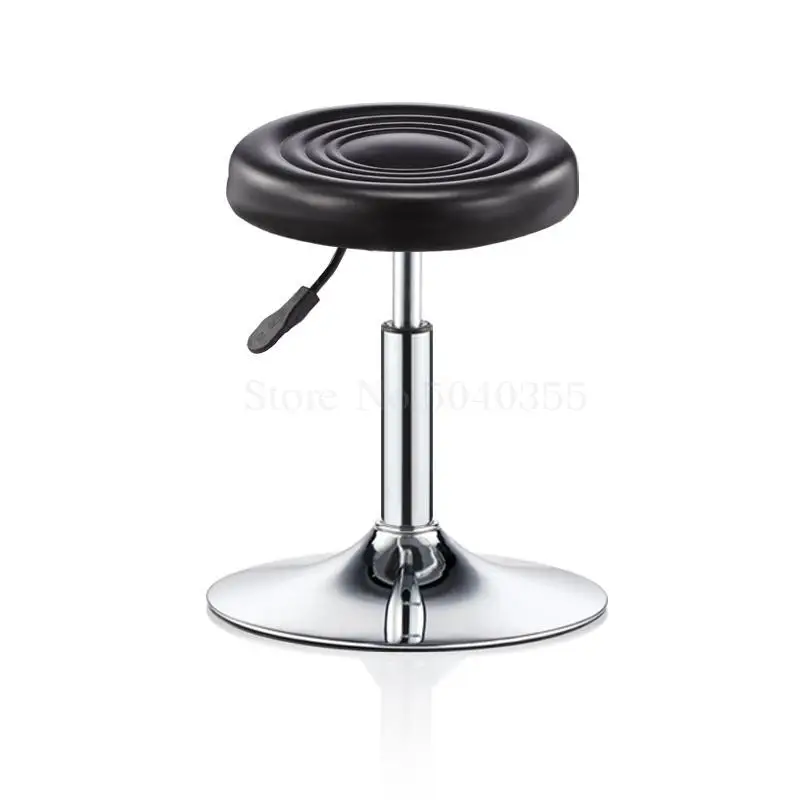 Bar stool bar chair rotating lift back home high stool round stool fashion creative beauty stool swivel chair - Цвет: unit cm 21