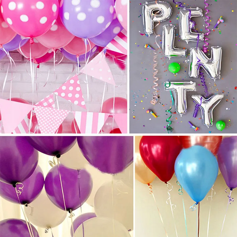 Happy Birthday Crimped Curling Ribbon Roll Silver Balloon Ribbons for Party Festival Florist Crafts Gift Wrapping 1pc 100 Yard curling ribbon roll