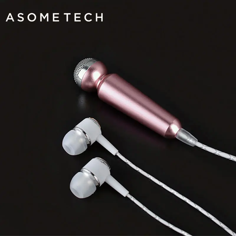 Koop Draagbare Mini Microfoon Dynamische Vocal Microfone Geluid Mikrofon 3.5mm Draad Oordopjes Oortjes Headset Voor iPhone 6 s Xiaomi Laptop
