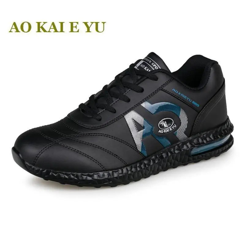 

Air sole male running shoes pu leather Lifestyle men sport sneakers comfortable and non-slip lightweight adult shoes men,#1755