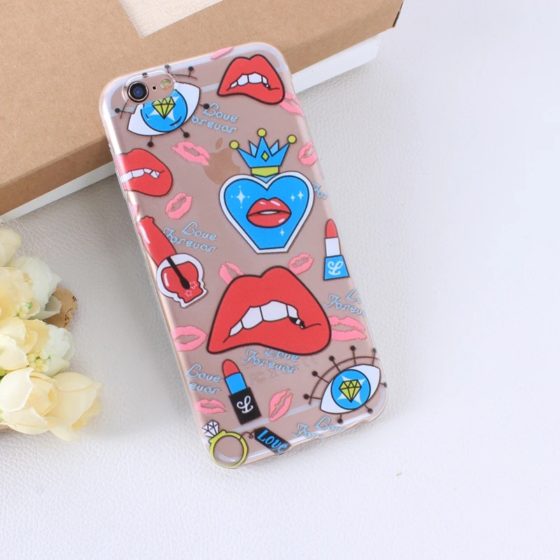 Case Of Pink Cake Macaroon On Print For Apple iPhone 5 5S 6 6S CasesTPU Back Cover Shell Capa Transparent back cover  (4)