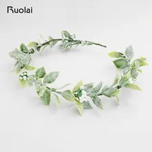 Bohemia Wedding Headbands Flower Hair Comb Green Leaves Wedding Accessories Bridal Headpieces Hair Decoration HD4
