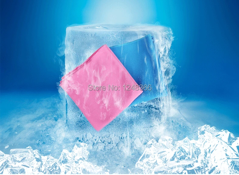 2 цвета 80*17 см 200 шт. Ice cool полотенце спорта охлаждения полотенце охлаждения льда полотенце