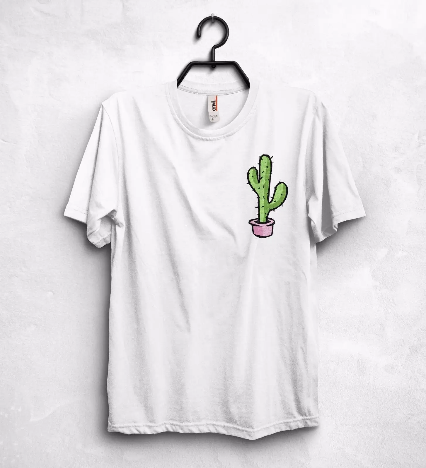 New High Quality Tee Shirt Cactus Logo T shirt Top Fashion Plants Vegan ...