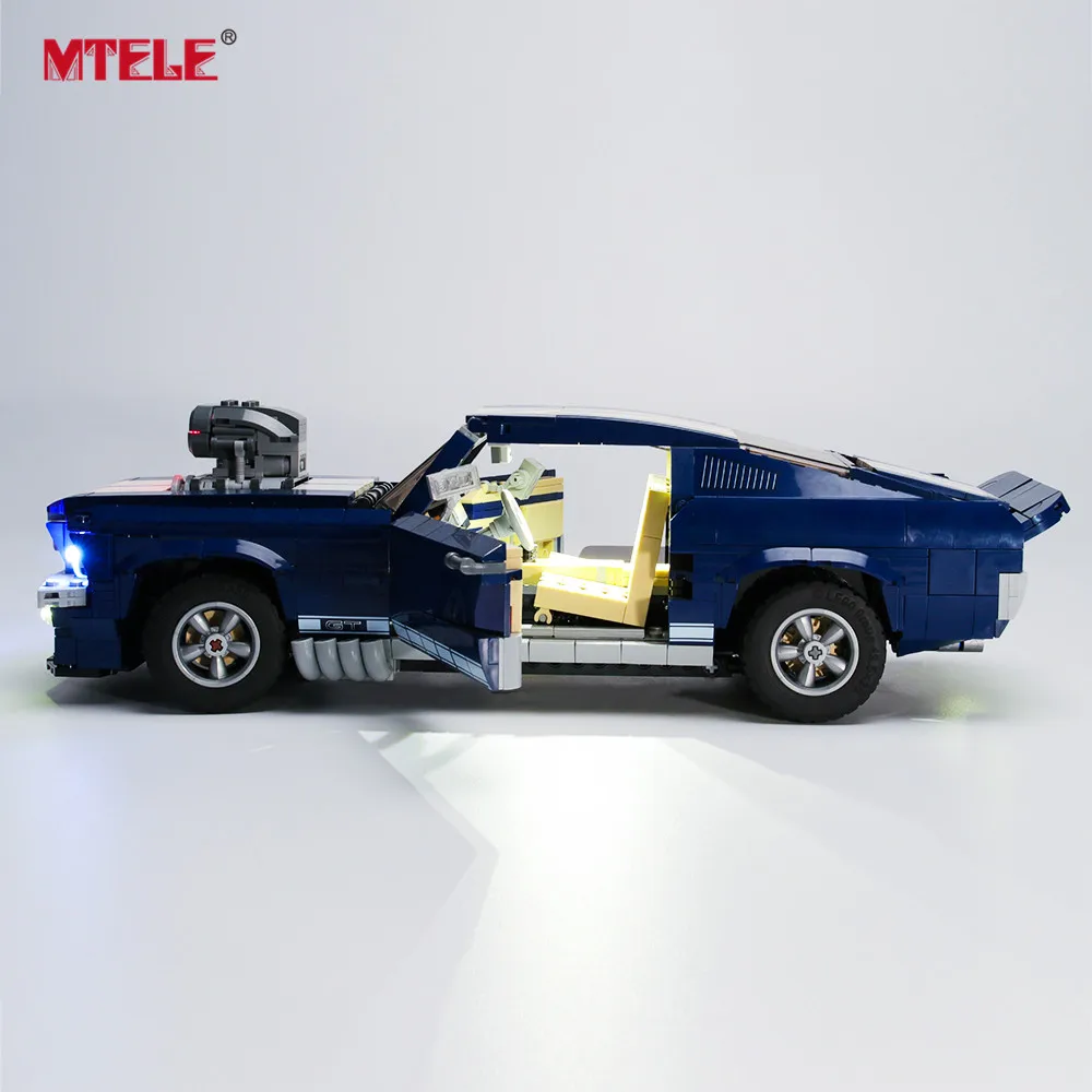 MTELE брендовый светодиодный светильник Up Kit Игрушка для 10265 Ford Mustang светильник ing комплект совместим с 21047(модель не входит в комплект