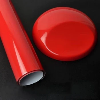 

Super Gloss Red Vinyl Film Wrap Sticker Air Bubble Free Car Body Films Accessories Decorations Styling