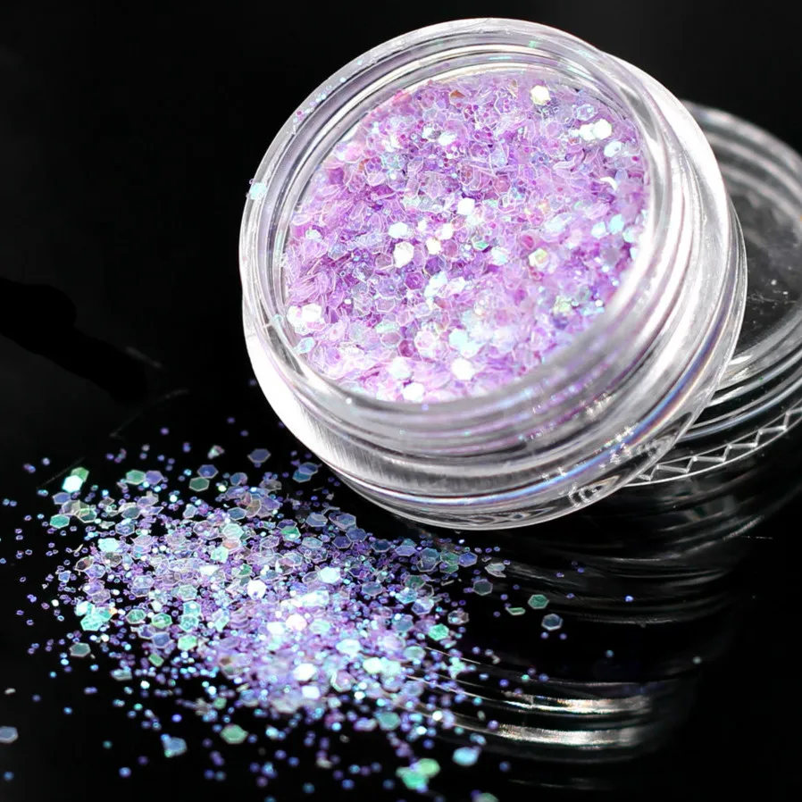 

1Box Colorful Purple Color Sequins Nail Art Gel Pure Nail Color UV LED Gel Nail Polish Long-lasting Macaron Soak Off Varnish Gel
