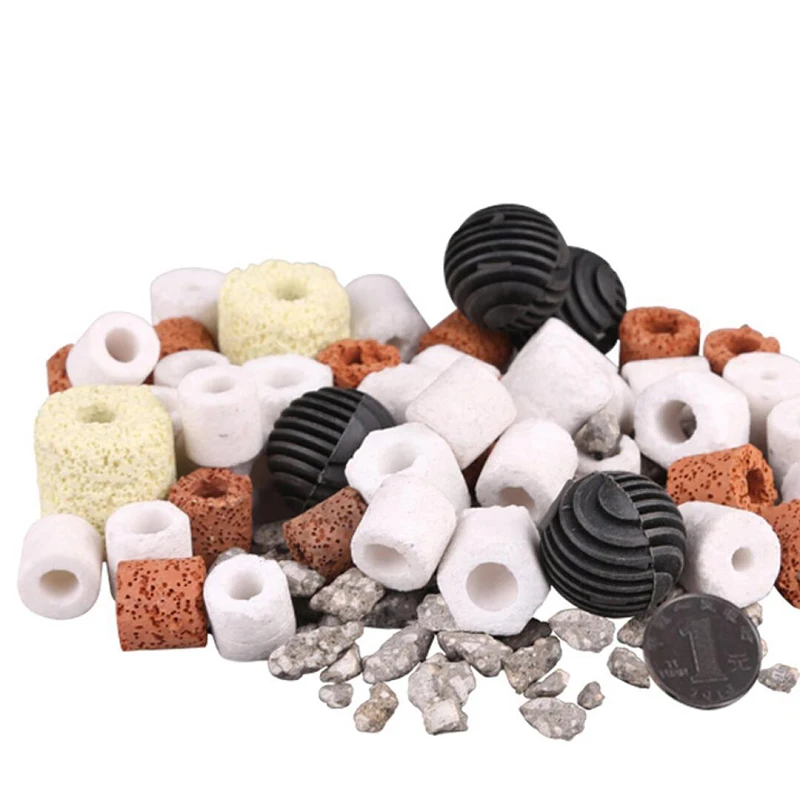 500g 1000g 7 in 1 Bacteria House Ceramic Rings Bio Porous Ring