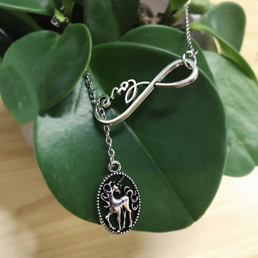 my shape Cartoon Cute Rainbow Horse Unicorn Design Metal Necklaces Infinite Bangle Bracelet for women Lucky 8 Fine Jewelry