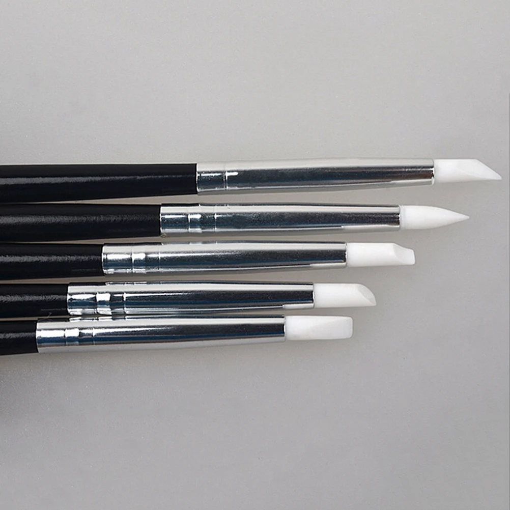 5 шт. SiliconeRubber Shapers многофункциональная ручка Полимерная глина SculptingFimo Моделирование Инструменты для DrawingArt Supplie