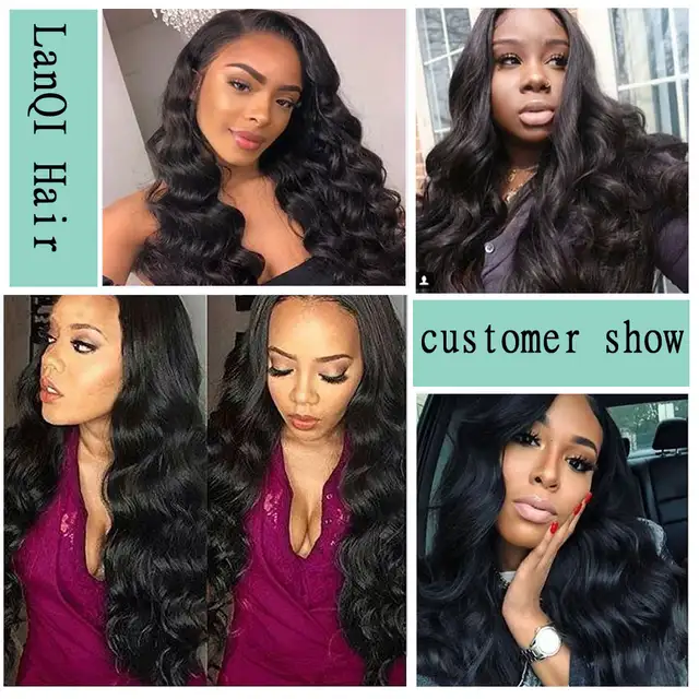 Online Shop Brazilian Body Wave 4 Bundles Human Hair Weave Bundles