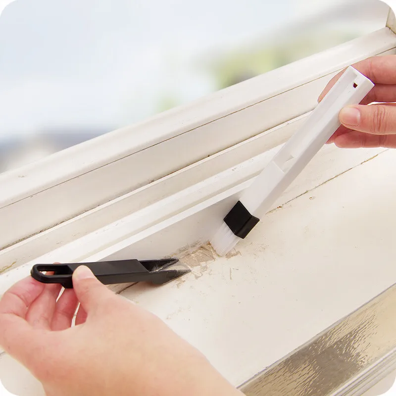 

1PC Multifunction Computer Window Cleaning Brush Window Groove Keyboard Nook Cranny Dust Shovel Window Track Cleaner