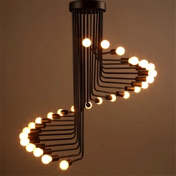 

Mordern Nordic Retro Edison Bulb Light Chandelier Creative Fashion Vintage Loft Coffee Bar Restaurant bedroom Lights