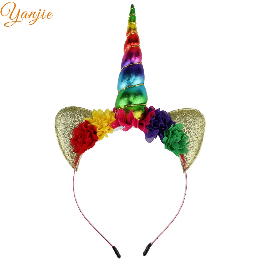 Buy 1PC Glitter Metallic Unicorn Headband,For Girls