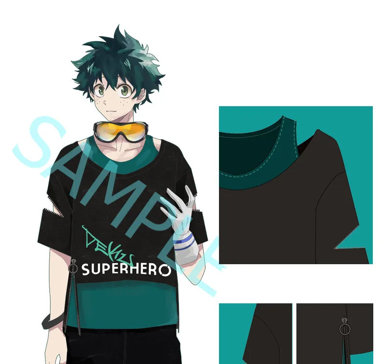 Костюм для косплея «My Hero Academy Midoriya izku»; хлопковый пуловер Boku no Hero Academy; футболка на молнии; модные толстовки; куртки