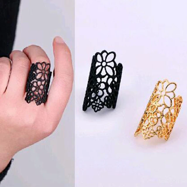 FAMSHIN 2016 New fashion accessories lace trimming flowers Woman ring finger rin FAMSHIN 2016 New fashion accessories lace trimming flowers Woman ring finger rin