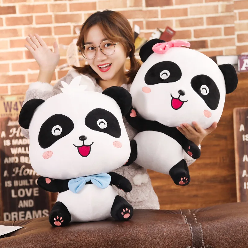 BabyBus 22/35/50cm Cute Panda Plush Toys Hobbies Cartoon Animal Stuffed Toy Dolls for Children Boys Baby Birthday Christmas Gift