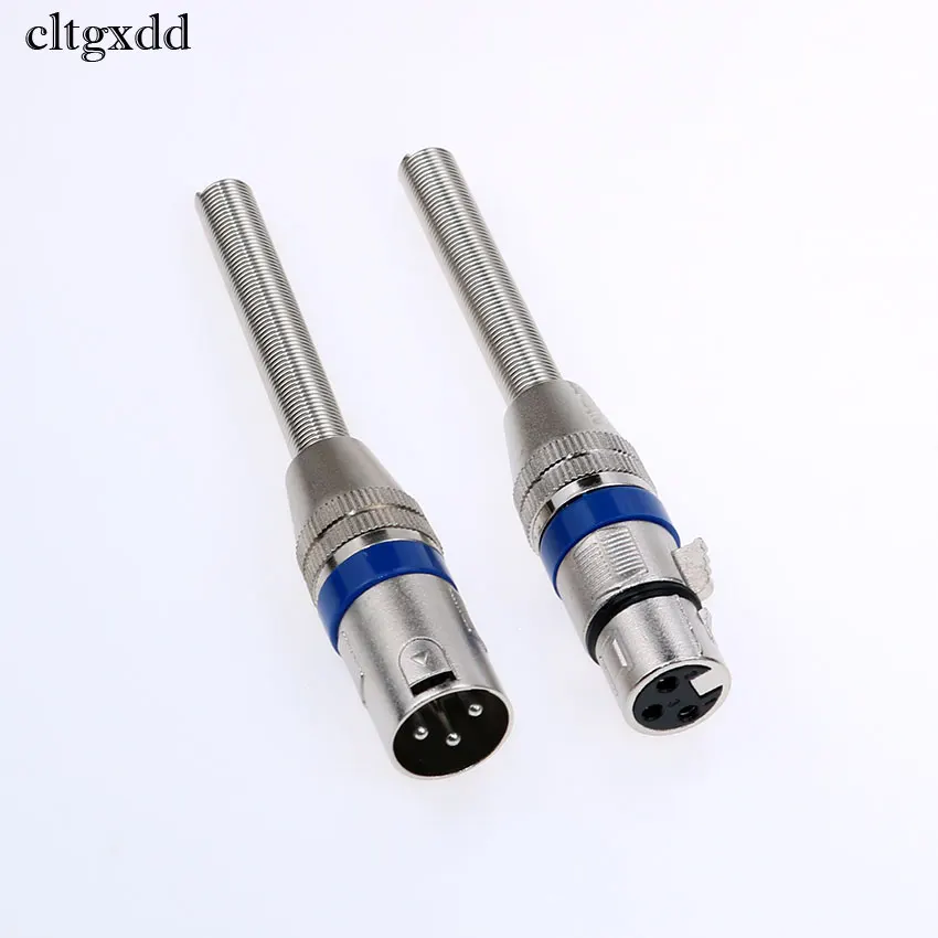 

cltgxdd 3-pin card smashing pin male and female head XLR balanced sound box microphone connector Canon plug with spring