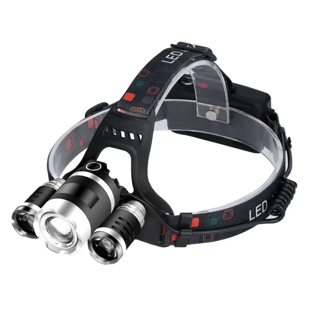 50000Lm ZOOM LED Headlamp Head Flashlight Rechargeable 18650 T6 Led Head Lamp Torch Headlight for Fishing Hunting Camping