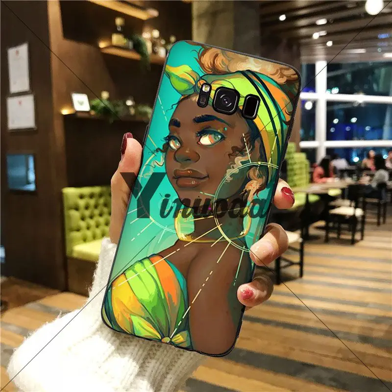 Colorful art african girl