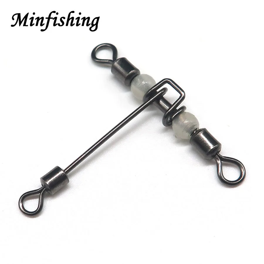 Buy Minfishing 800 pcs Luminous Fishing swivels T